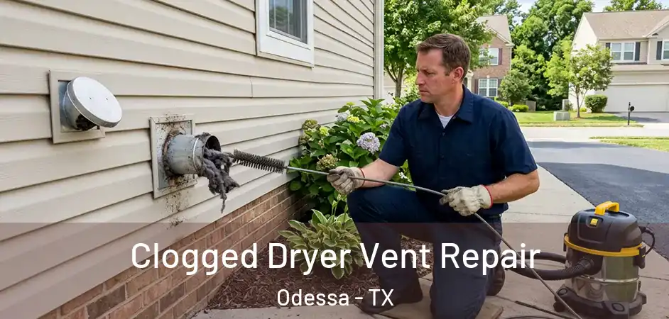 Clogged Dryer Vent Repair Odessa - TX