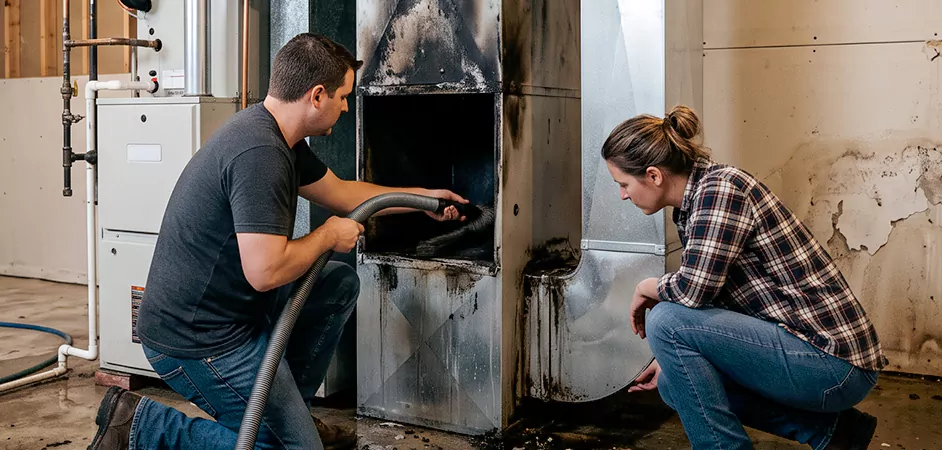 Fire and Flood Duct Restoration in Odessa, TX