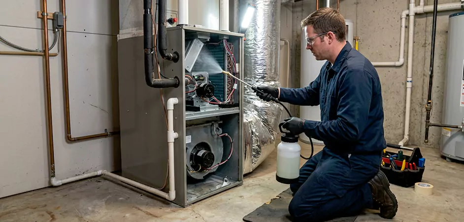 Air Handler Antimicrobial Treatment in Odessa