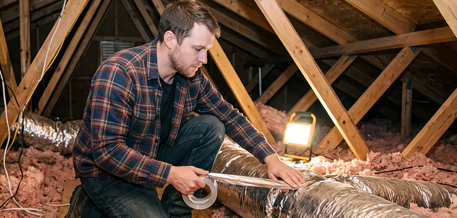 Attic Duct Sealing and Insulation in Odessa