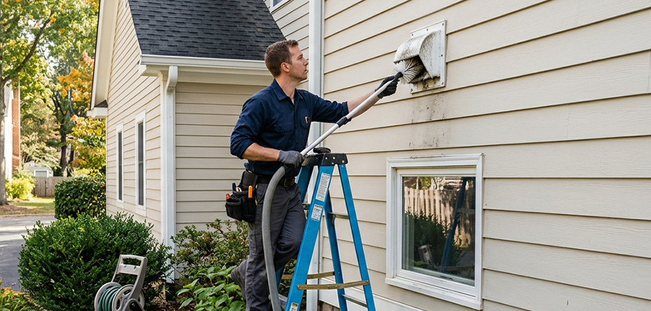 Exterior Vent Cap Cleaning in Odessa